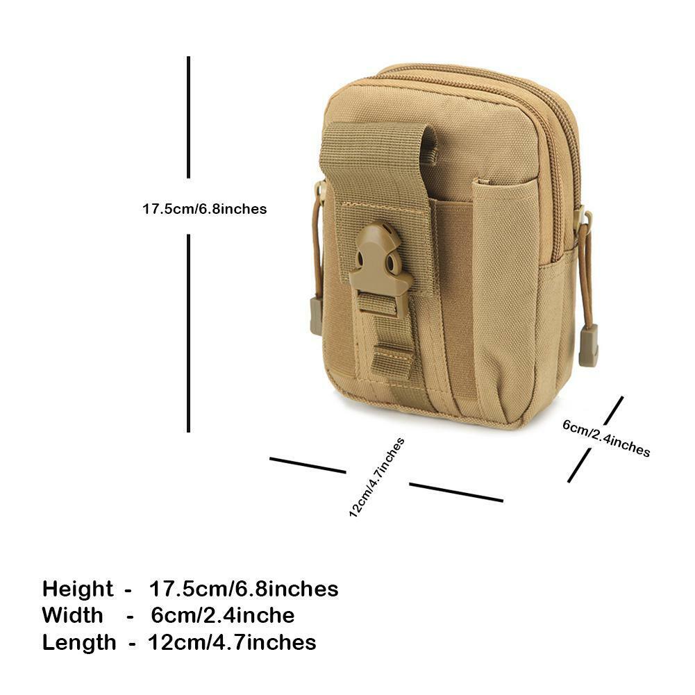 New Men Waist Bag Casual Durable Waist Pack Belt Canvas Multifunction Zipper Bag