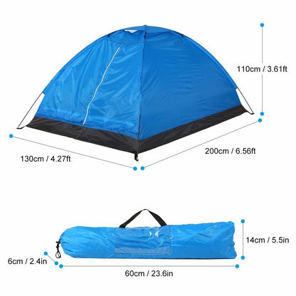 2 Person Beach Tent Ultralight Single Layer Water Resistance Camping Travel Peg