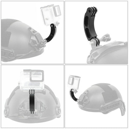 Universal Aluminum Alloy Action Sports Camera Helmet Extension Arm Fixed Bracket
