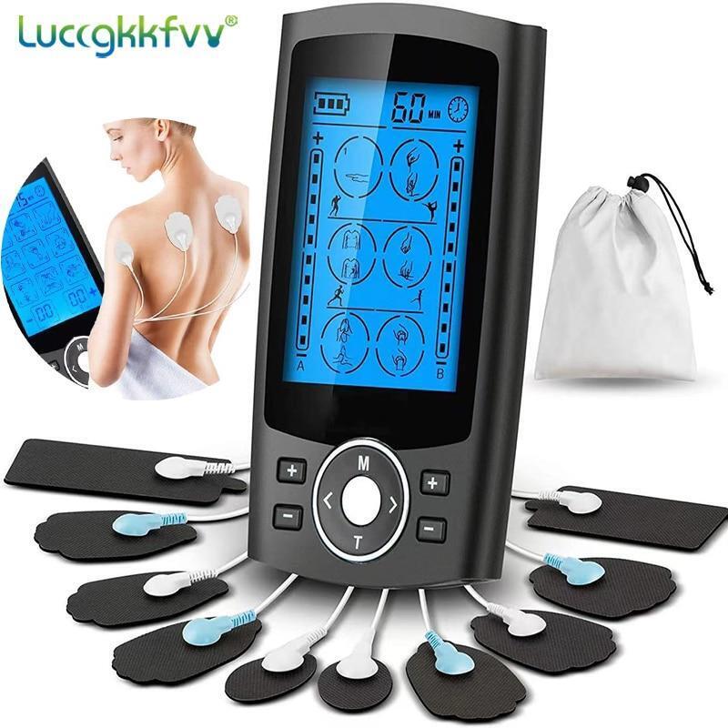 Tens Unit Rechargeable Muscle Stimulator Massager Pain Relief Dual Channel