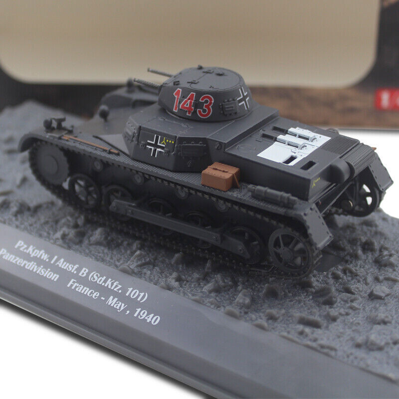 1/43 German Army Pz.kpfw.i Ausf.B Sd.kfz.101 Tank Alloy Finished Model
