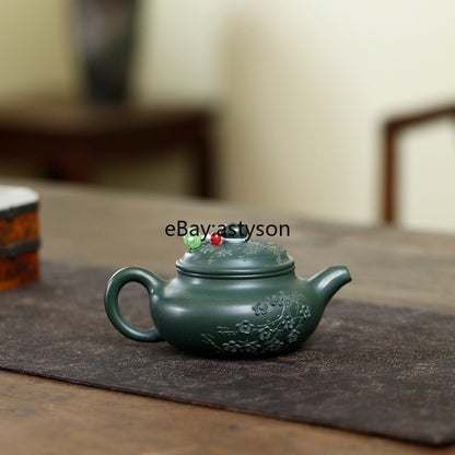 Handmade Tea Pot Marked Chinese Real Yixing Zisha Purple Clay Master Pot 180ml