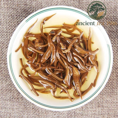 250g Premium Golden Snail Dian Hong Jin Luo Handmade Pure Bud Yunnan Black Tea
