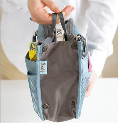 Traveling Bag Cosmetic Handbag Makeup Pouch Storage Organizer Large Nylon Purse