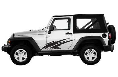 FOR Jeep Car Side Decals 2PCS Graphic Vinyl Mud Splash Car Sticker Custom Model