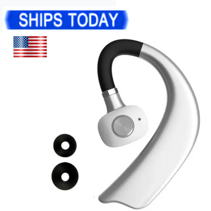 Bluetooth Single Headset Wireless Earbud In Ear Earphone Ear Hook For Cell Phone