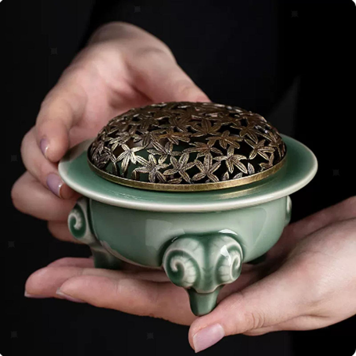 Incense Burner Incense Cone Holder Censer for Home Office Yoga Tea Room
