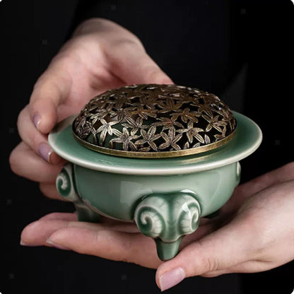 Incense Burner Incense Cone Holder Censer for Home Office Yoga Tea Room