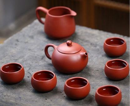 Original Ore Real Yixing Zisha Dahongpao Clay Tea Set Pot Pitcher Cup Handmade