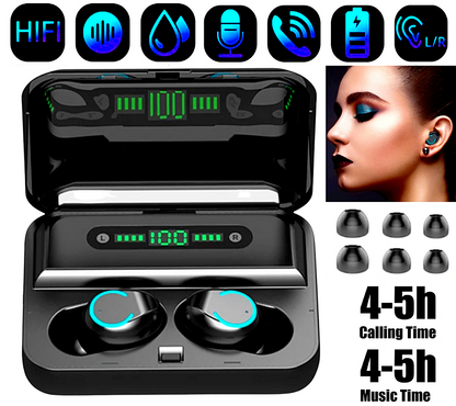 Bluetooth 5.0 Wireless TWS Earbuds Headphone Headset Noise Cancelling Waterproof