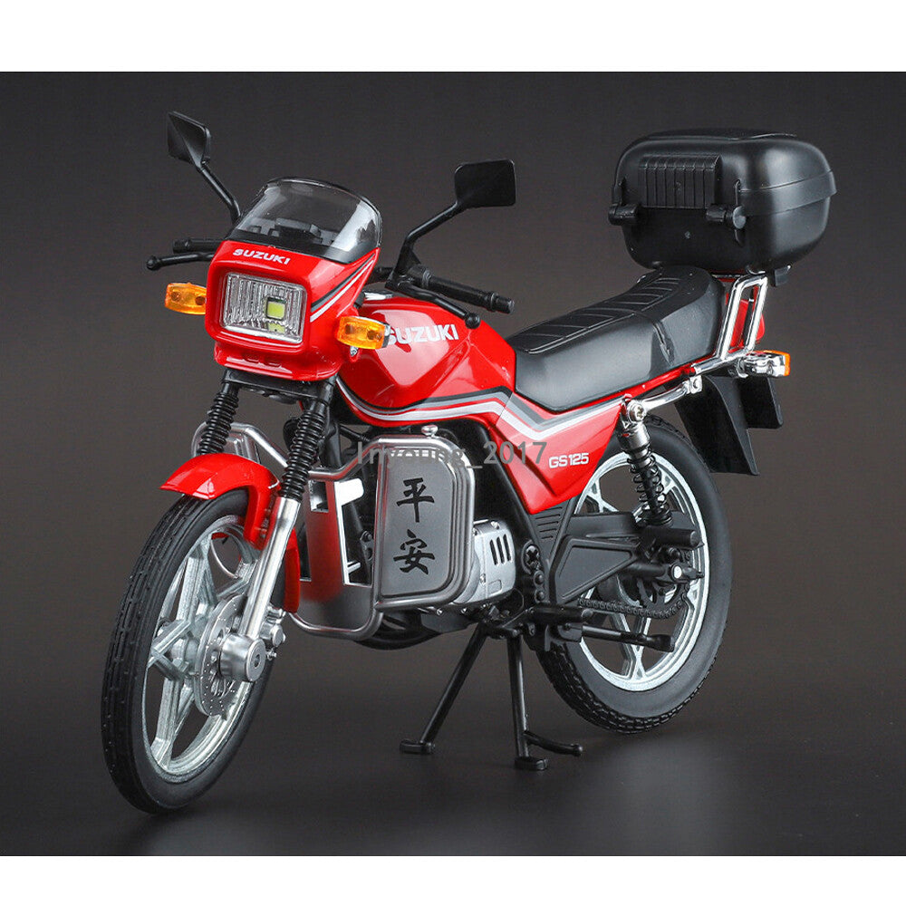 1/12 1998 Suzuki GS125 Motorcycle Model Diecast Toy Motorcycle for Kids Boys