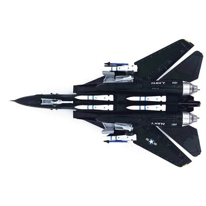 1:100 F-14 Tomcat US Fighter VX-4 Plane Model Alloy Aircraft Military Ornaments