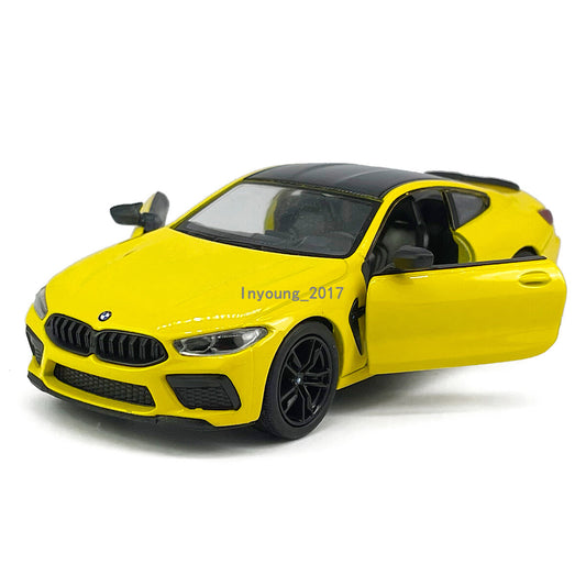 1/38 BMW M8 Competition Model Car Diecast Toy Vehicle Toys for Boys Kids Yellow