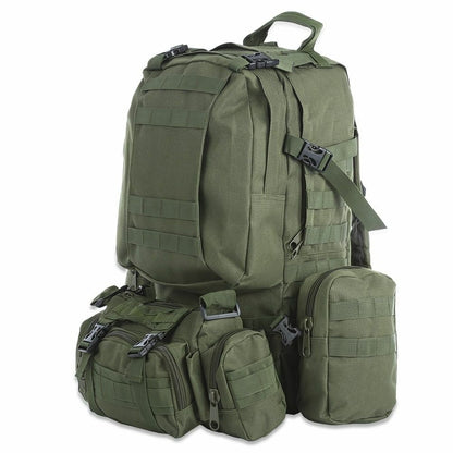50L Outdoor Backpack Military Rucksack Bag Waterproof Camping Hiking Travelling