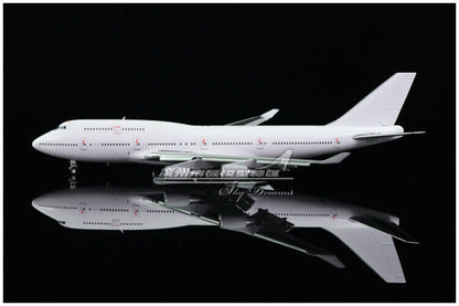 1:400 JC Wings BOEING 747-400 GE Engine Flap Down Blank Airplane Diecast Model