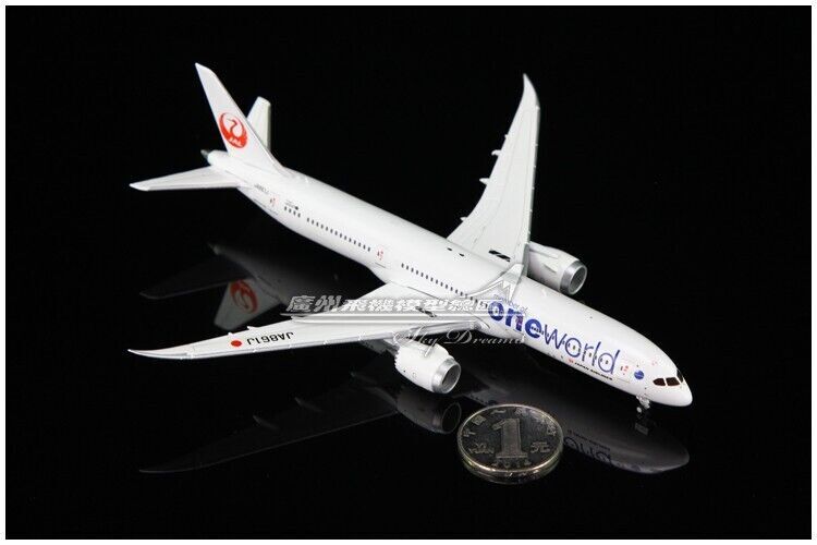 1:400 JC Wings JAPAN AIRLINES Oneworld BOEING 787-9 Airplane Diecast Plane Model