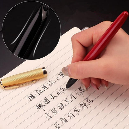 Vintage Jinhao 85 Fountain Pen Golden Clip Extra Fine EF Nib 0.38mm Nice Gift E