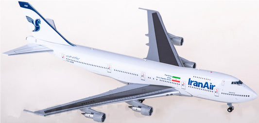 1:400 BigBird400 Iran Air Boeing 747-100B Passenger Airplane Diecast Model