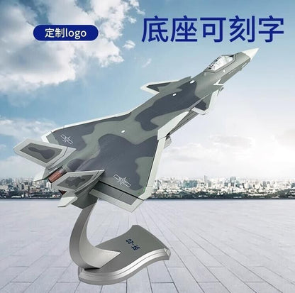 1:48 44CM J-20 Stealth Fighter Diecast Airplane Military Aircraft Plane Model