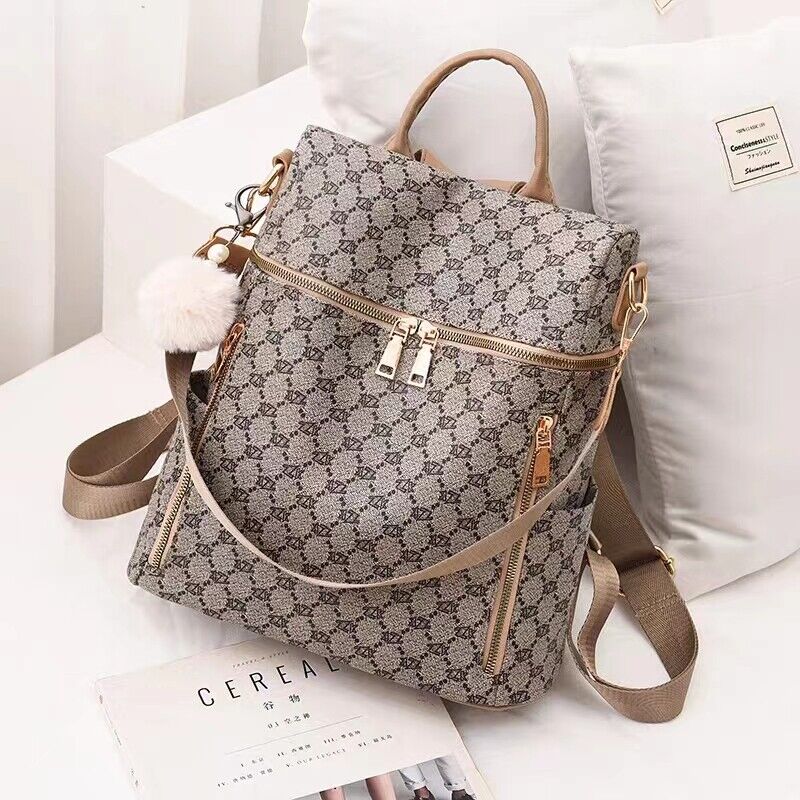 Backpacks for Women Fashion Leather Bag Multipurpose Design Convertible Satch