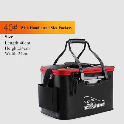 Fishing Bag Thicken Folding Bucket Portable Live Box Storage Outdoor Waterproof
