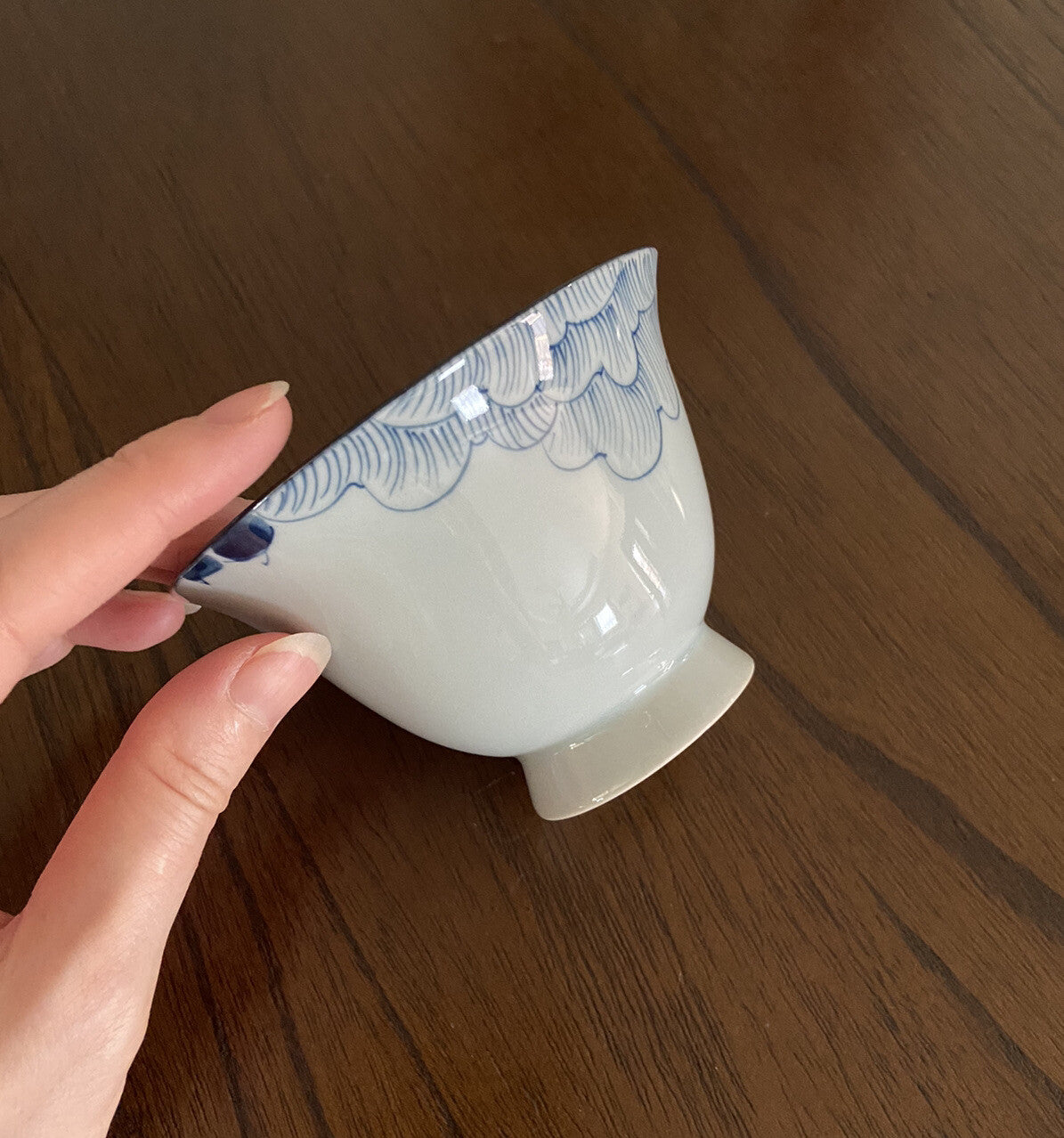 120ml Chinese Porcelain Gaiwan Hand Painted Lotus Tea Cup Bowl Kung Fu Tea Set