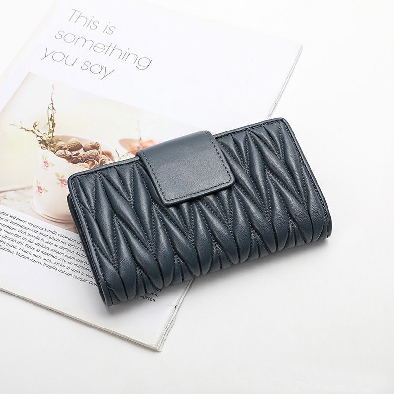 Genuine Leather Wallet Long Large Handbag Zipper Multifunctional 16*10*3 CM 1 PC