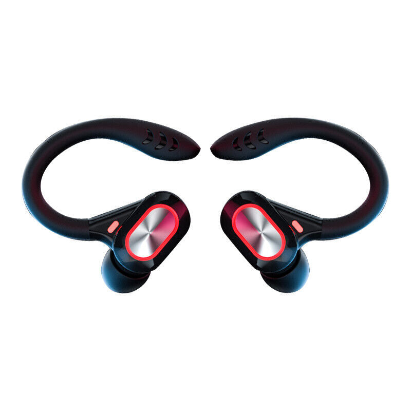 Bluetooth Headset 5.0 True Wireless Earbuds Headphones Ear Hook With Power Bank
