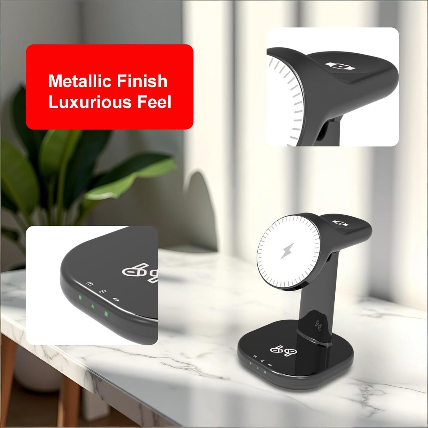 3 in 1 Wireless Charging Station for Magsafe Charger Stand,Magnetic Phone Charge