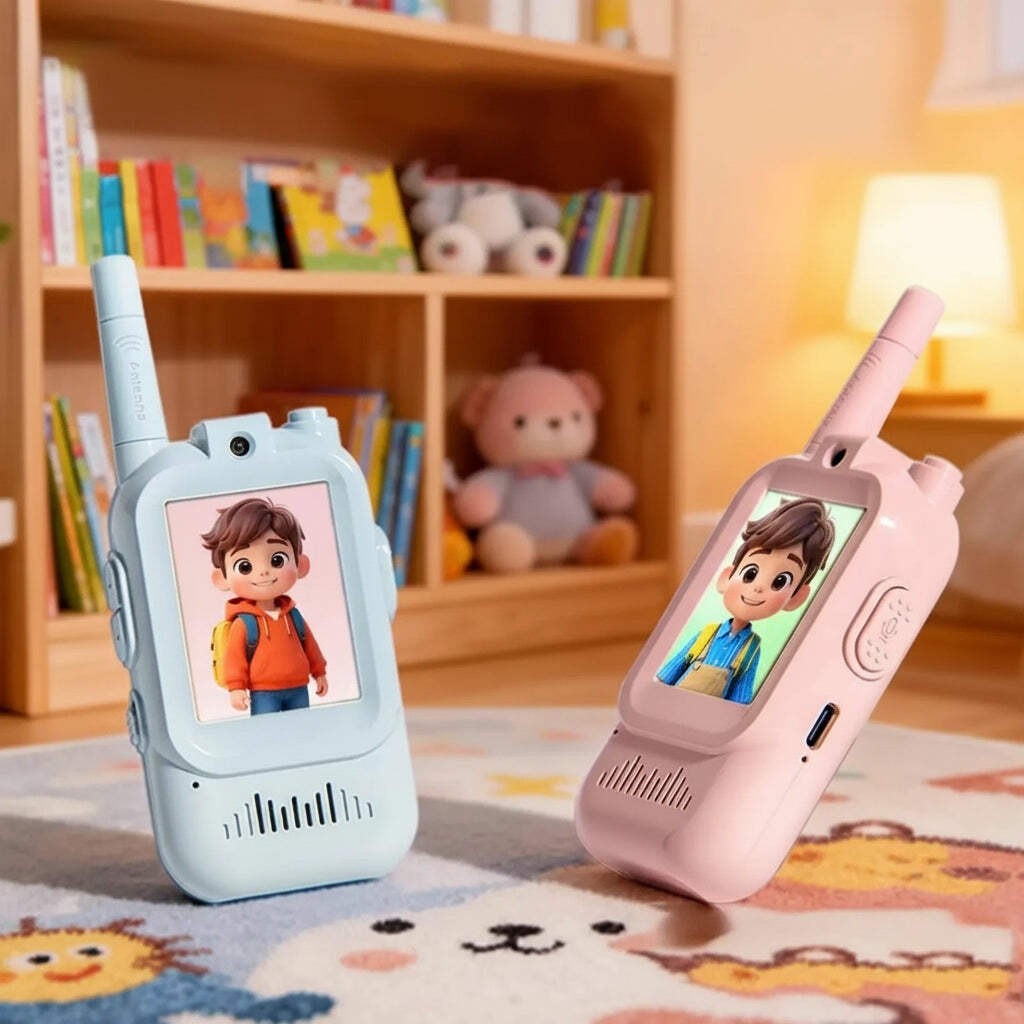 Kids Video Walkie Talkie with HD Screen | USB-C Rechargeable