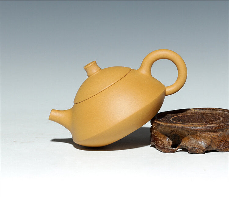 Chinese Yixing Tea Pot Zisha Duan Clay Marked Kungfu Tea Pot 110ml For Puer Tea