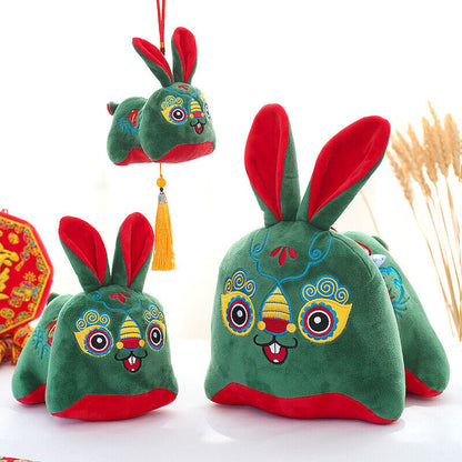 Rabbit Year Spring Festival Cute Doll Zodiac Plush Toy Chinese Traditional Gifts