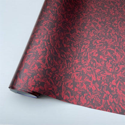 Car Stickers PET Forged Carbon Fiber Vinyl Silver Black Red Roll Adhesive Decals