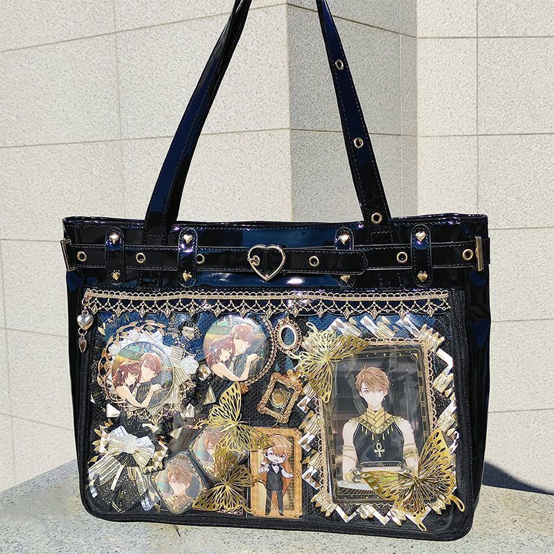 Synthetic Leather Bag Fashion Aesthetic Tote Purse 38*21*1.5 CM Shoulder Travel