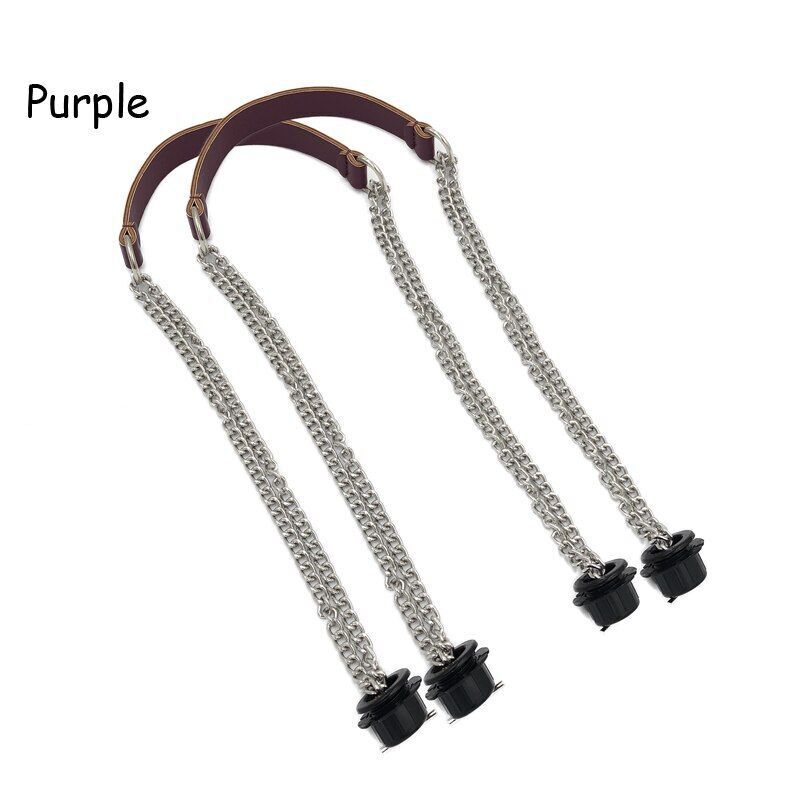 Synthetic Leather Chain Handle Silver Aluminum Handle Bag Handbag Accessories