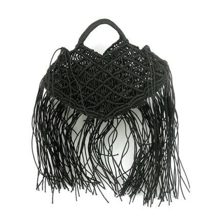Large Hollow Rope Woven Handbags Summer Beach Shoulder Bag Casual Purse 31*16 CM