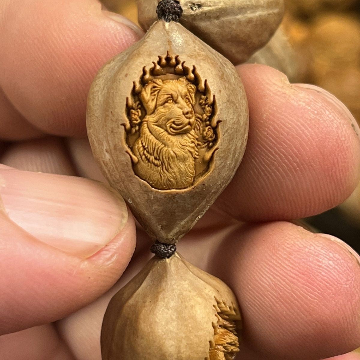 Olive Nut Natural Skin Handmade 12 Zodiac Animals Bracelet Wenwan Jewelry