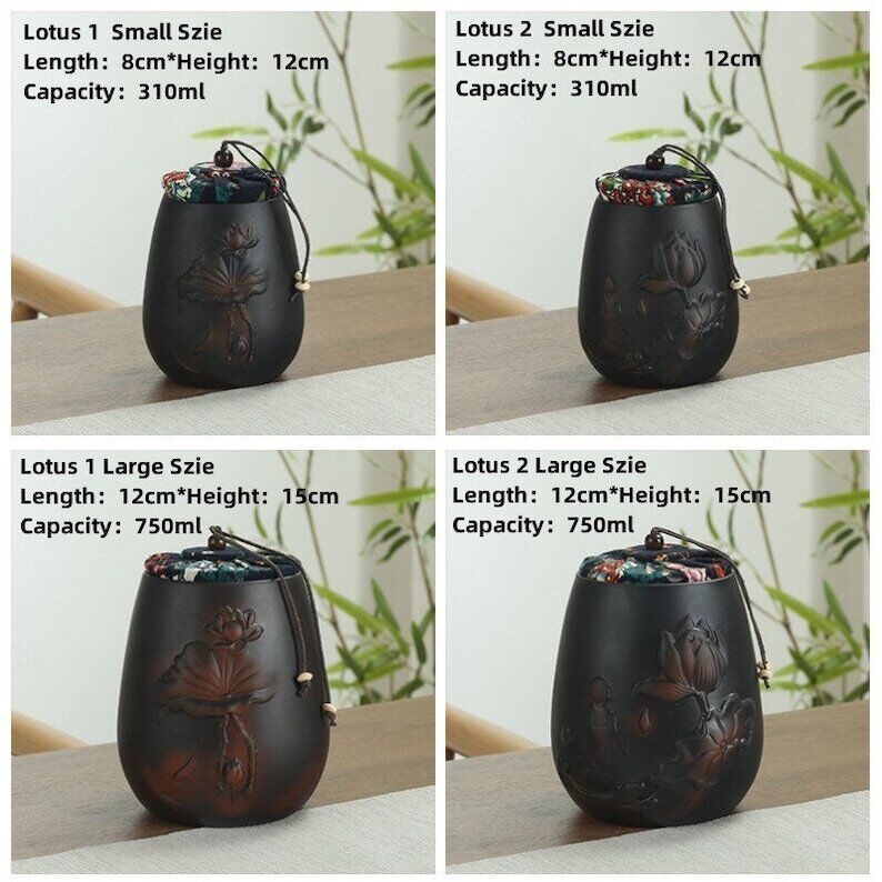Black Ceramic Tea Ceramic Set And Canisters|Tea accessories