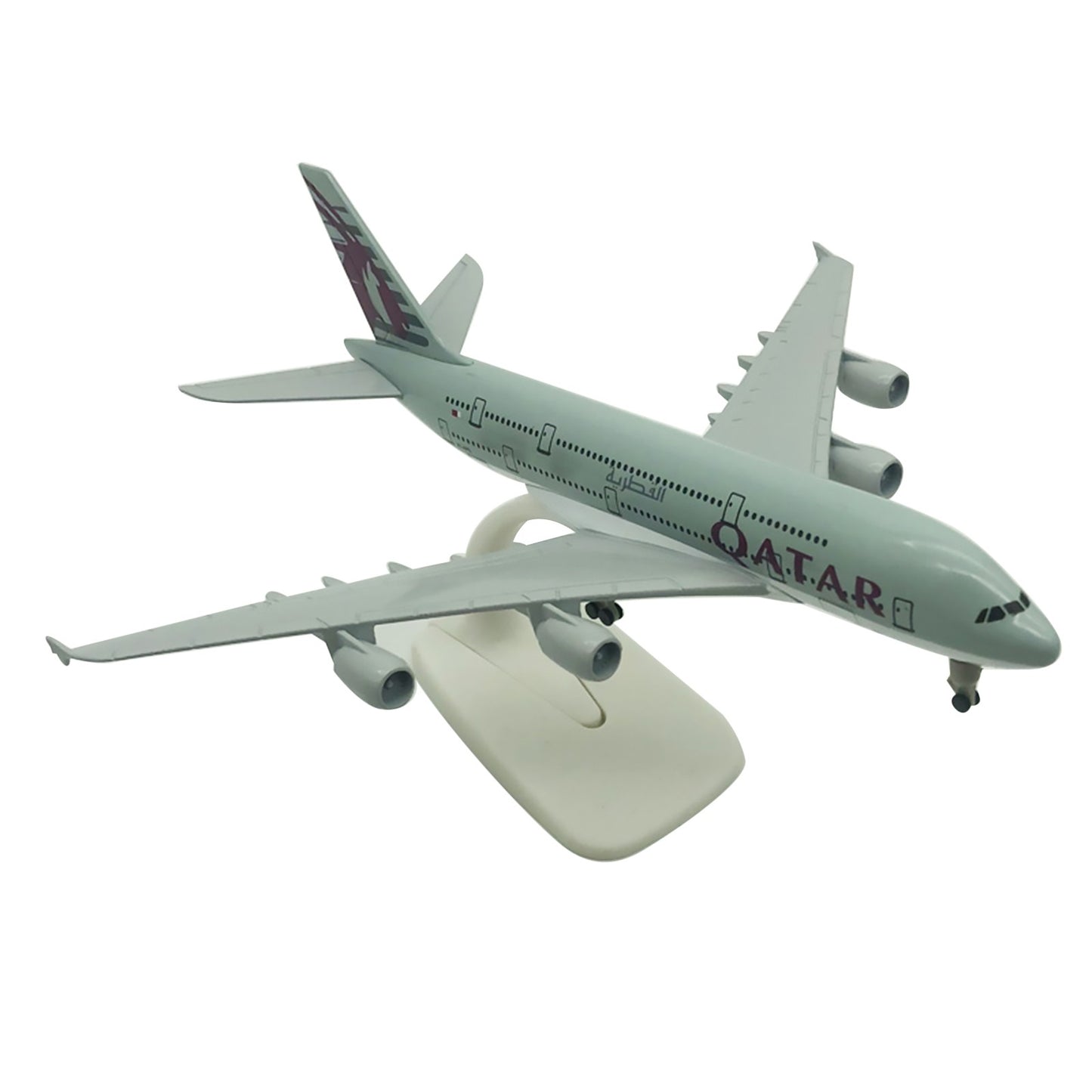 1/400 20cm Aircraft Qatar A380 Alloy Plane Model Plane Airplane Home Bar Decor