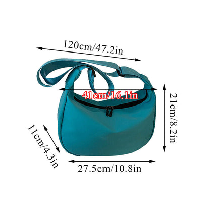 Large-capacity Dumpling Bag Messenger Crossbody Bag Oxford Cloth Shoulder Bag