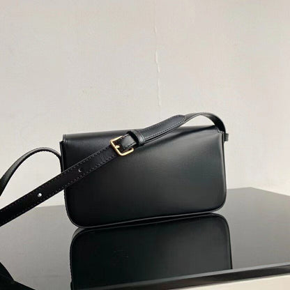 Genuine Leather Single Shoulder Bag Split Messenger Bag Luxury Small Square Bag