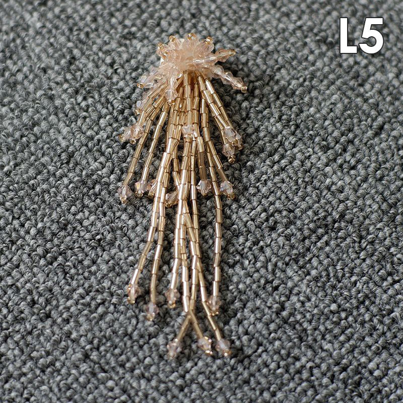 Tassel Nail Bead Cloth Paste Bag Earrings Jewelry Accessories Patch DIY Material