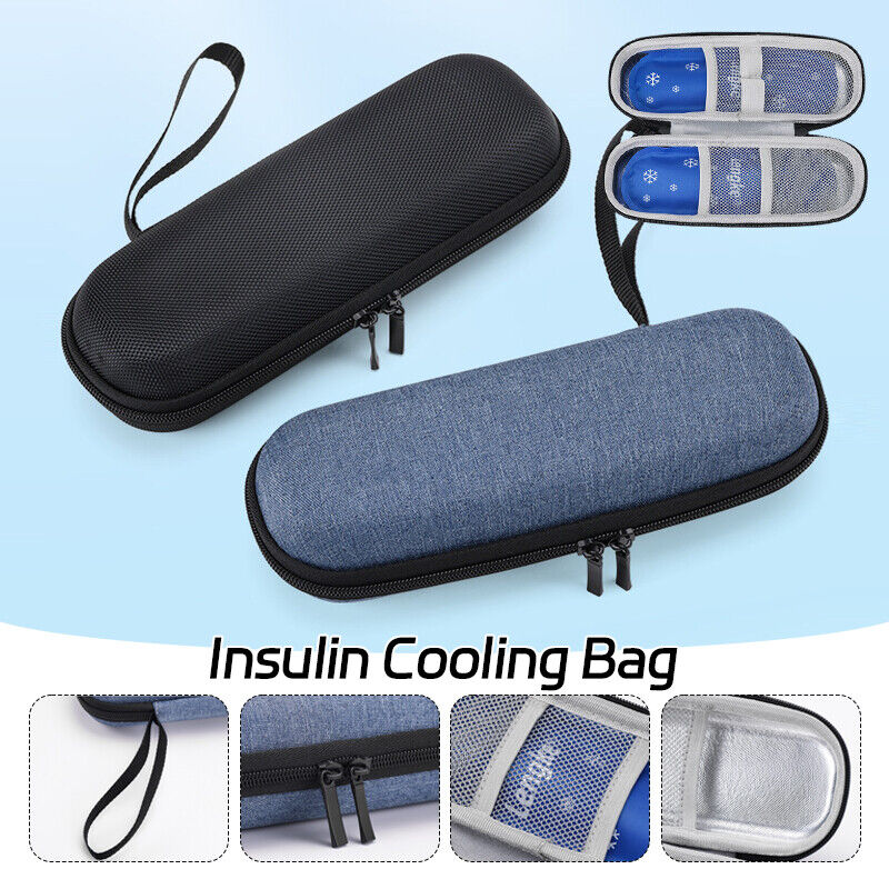 Diabetic Pocket Pill Protector Insulin Cooling Bag Travel Case Without Gel