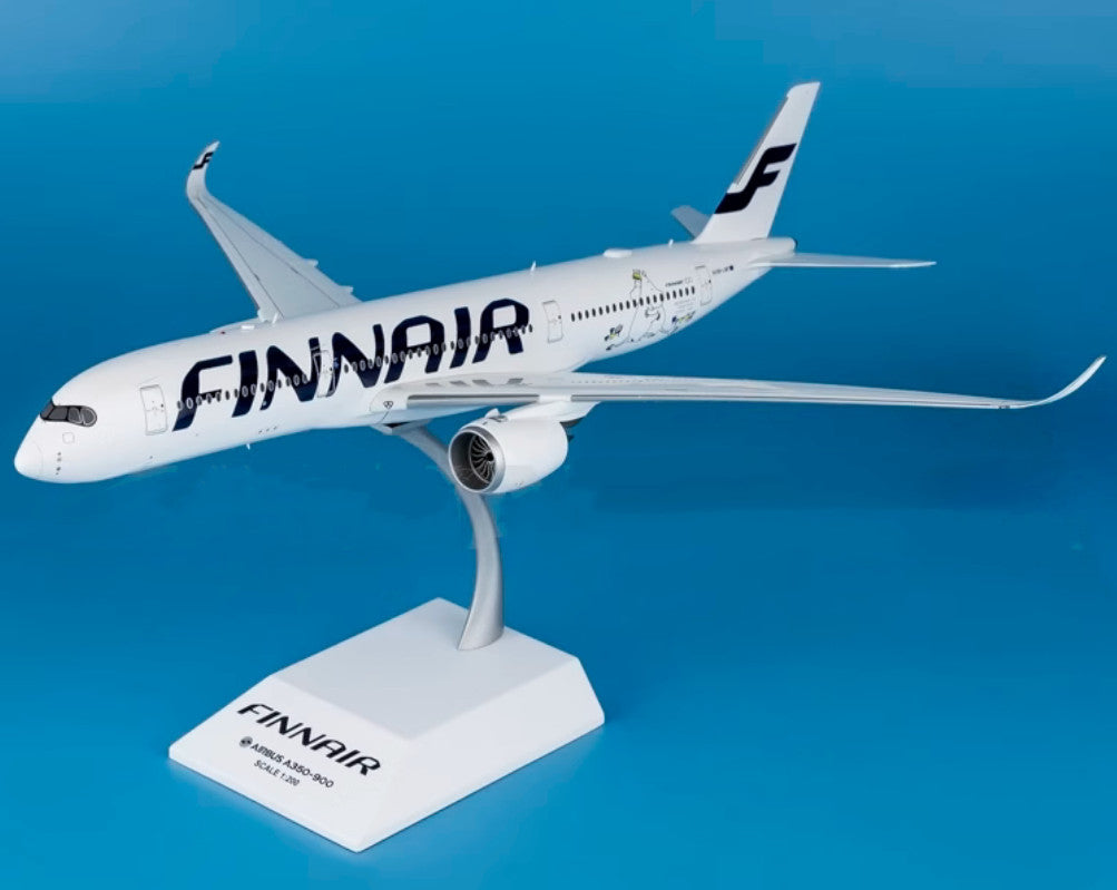 1:200 34CM JC Wings FINNAIR AIRBUS A350-900XWB Passenger Airplane Diecast Model