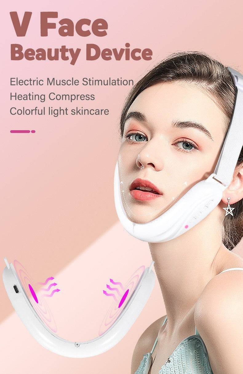 V-Face Double Chin Eliminator Machine Intelligent Lifting Firming Saggy Skin