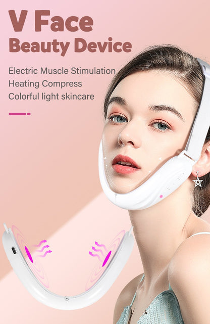 V-Face Double Chin Eliminator Machine Intelligent Lifting Firming Saggy Skin
