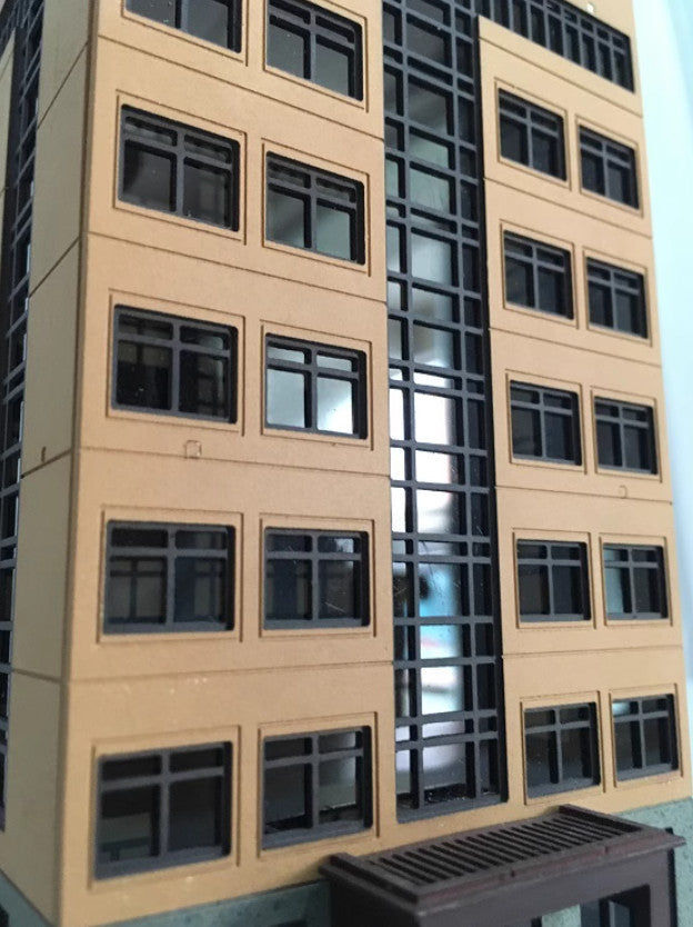 N Scale Outland Building Model Railway House 1/150 Office Building Scene Model