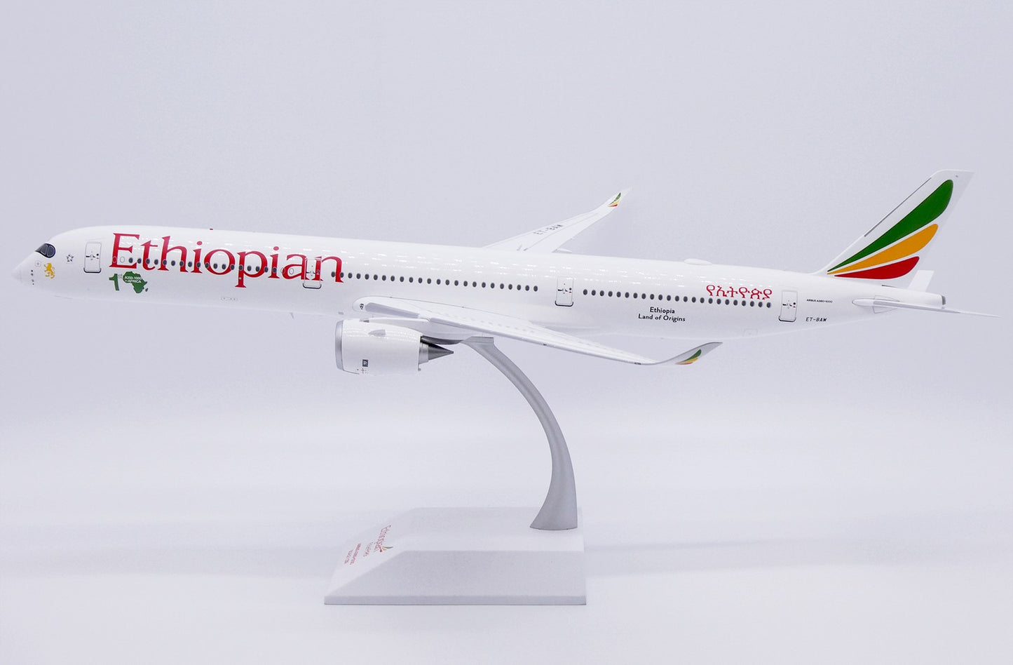 1:200 JC Wings Ethiopian Airlines Airbus A350-1000 Passenger Diecast Plane Model