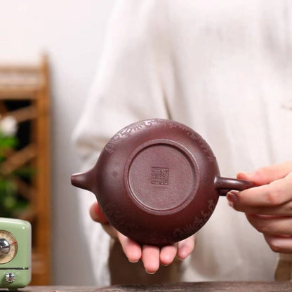 Chinese Tea Pot Marked Anituqe Style Real Yixing Zisha Purple Clay Pot 280ml New