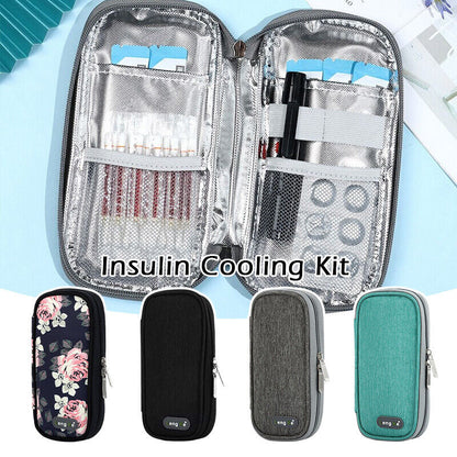 Diabetic Insulin Cooling Bag Protector Pill Refrigerated Pack Without Gel